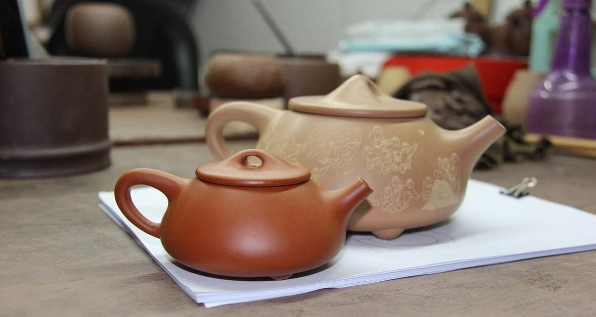 ZhuNi red zisha clay before and after firing
