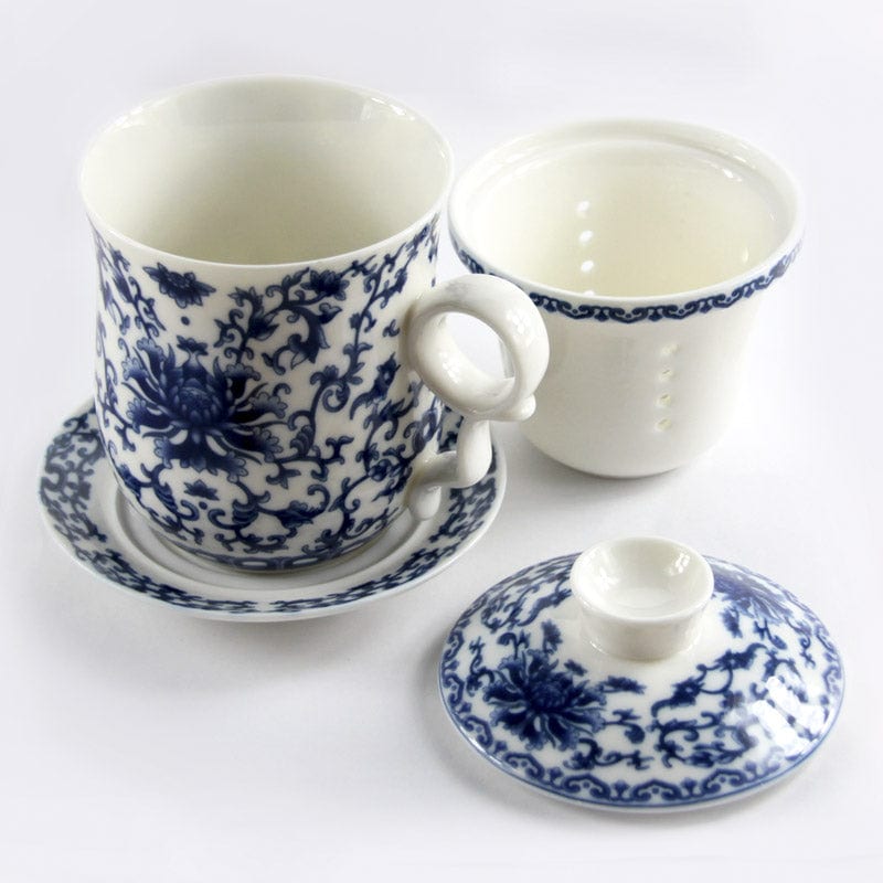 Flower Design Mug Set