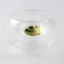 Double wall glass tea cup - empty