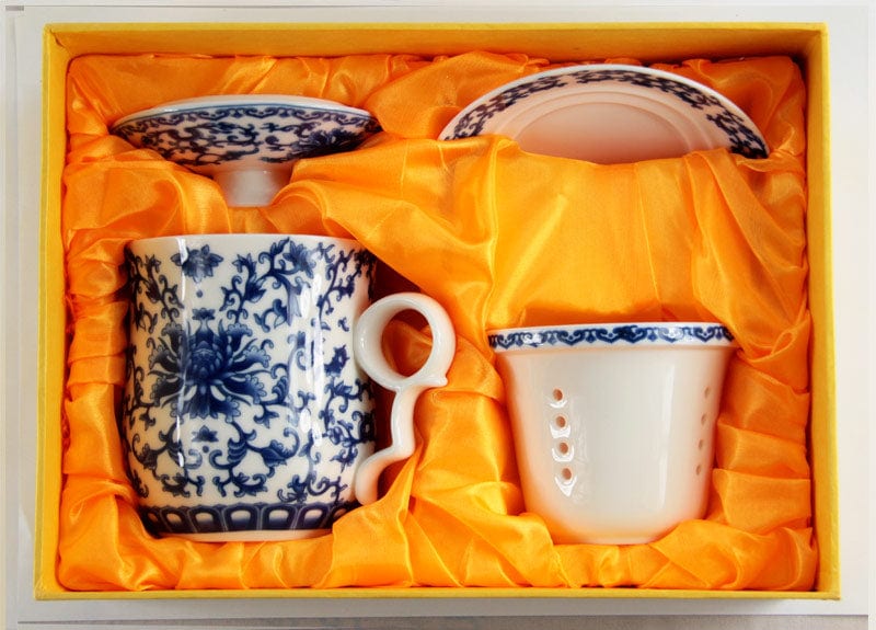 Flower Design Mug Set