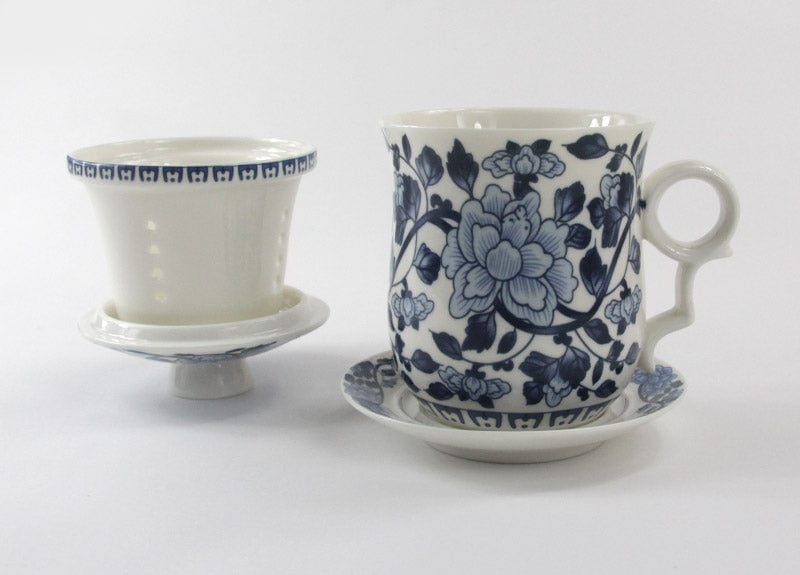 Blue and White Poeny Flower (Bai Mu Dan)