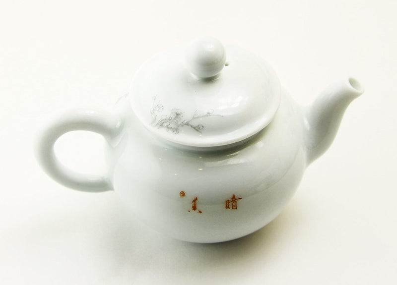 Porcelain Teapot with Plum Blossom Design
