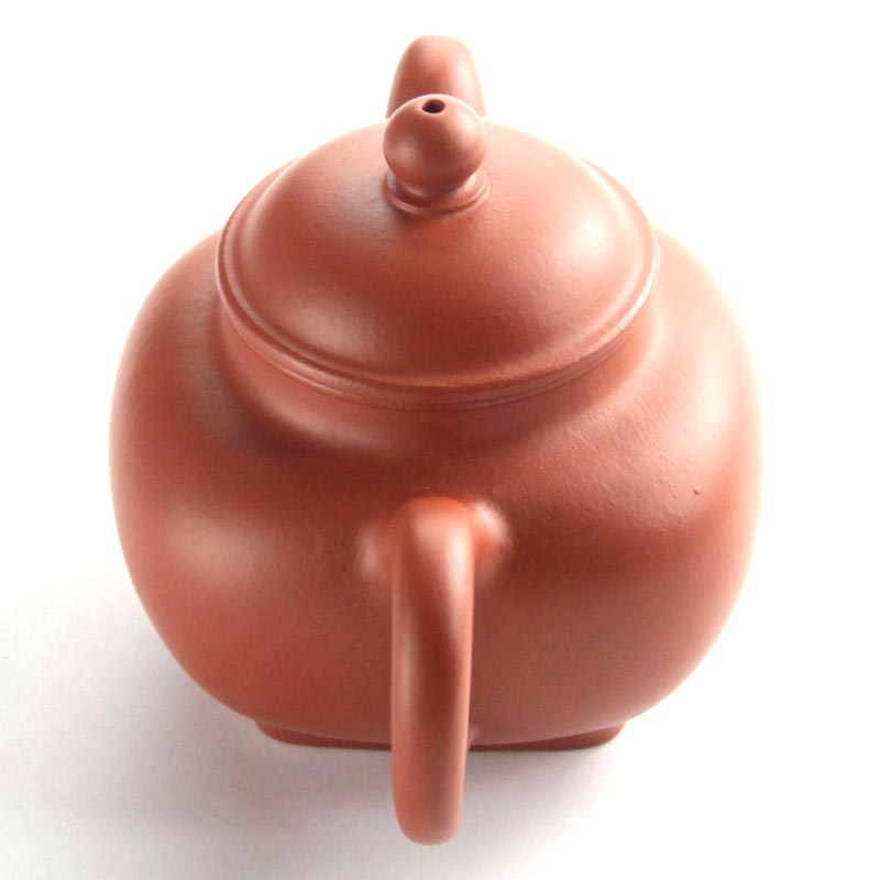 YiXing ZhuNi clay teapot - Chuan Lu: Handle view