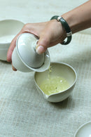 Wan Ling Custom Made Dehua Gaiwan Gongfu Tea Set